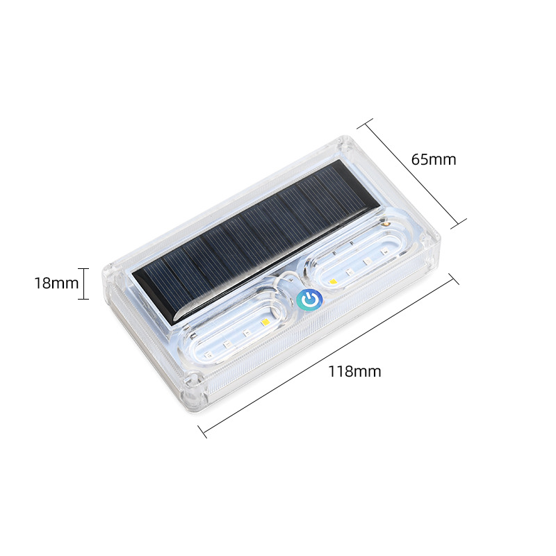 Factory direct supply car solar warning truck Light Anti-rear-end trailer electric car led Parking tail light