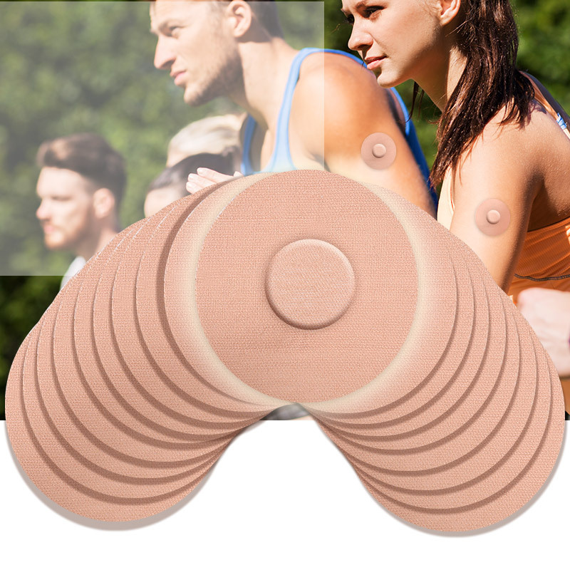 Sensor fixed patch sweat-absorbent breathable glue-free self-adhesive anti-drop sports anti-slip silicon-based dynamic blood glucose meter patch