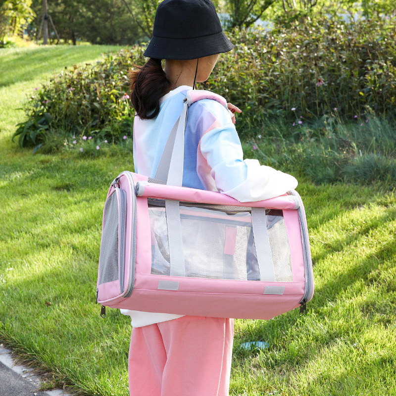 Cat Bag Outgoing Bag Portable Foldable Take-out Car Small Dog Cat Outgoing Bag Shoulder Portable Pet Bag