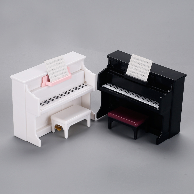 Play house mini piano musical instrument model miniature scene small toy doll house DIY shooting cross-border hair generation