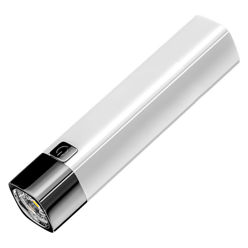Ruiying strong light portable flashlight rechargeable treasure mini student small household light outdoor long-range led flashlight