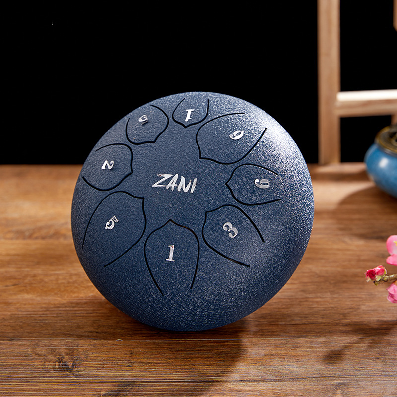 zani ethereal drum 6 inch 8 tone worry-free drum children beginner hand plate steel tongue drum color empty drum percussion instruments wholesale