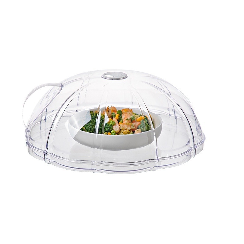 Food grade dust cover kitchen hot food special microwave oven high temperature resistant splash-proof oil-proof cover food heating fresh-keeping cover