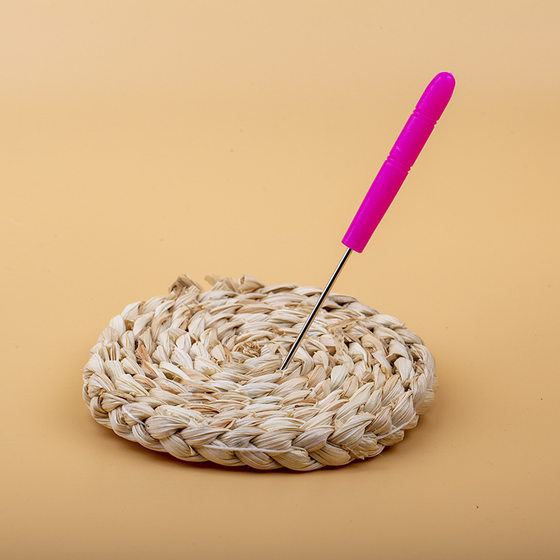 Plastic handle awl handmade DIY tailor hole-binding needle cone leather garment making tool thousands of shoes needle-picking drilling