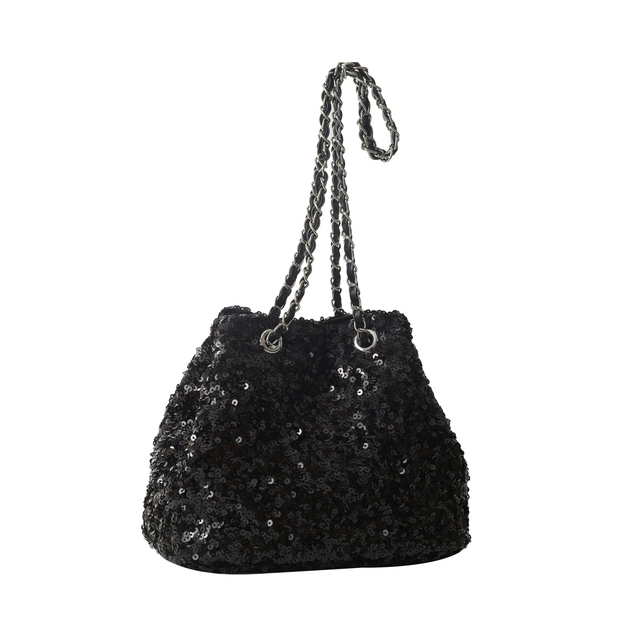 2023 Summer New Cross-border Portable Shoulder Bag Solid Color Sequin Commuter Niche Design Trendy Women's Bag Handbag