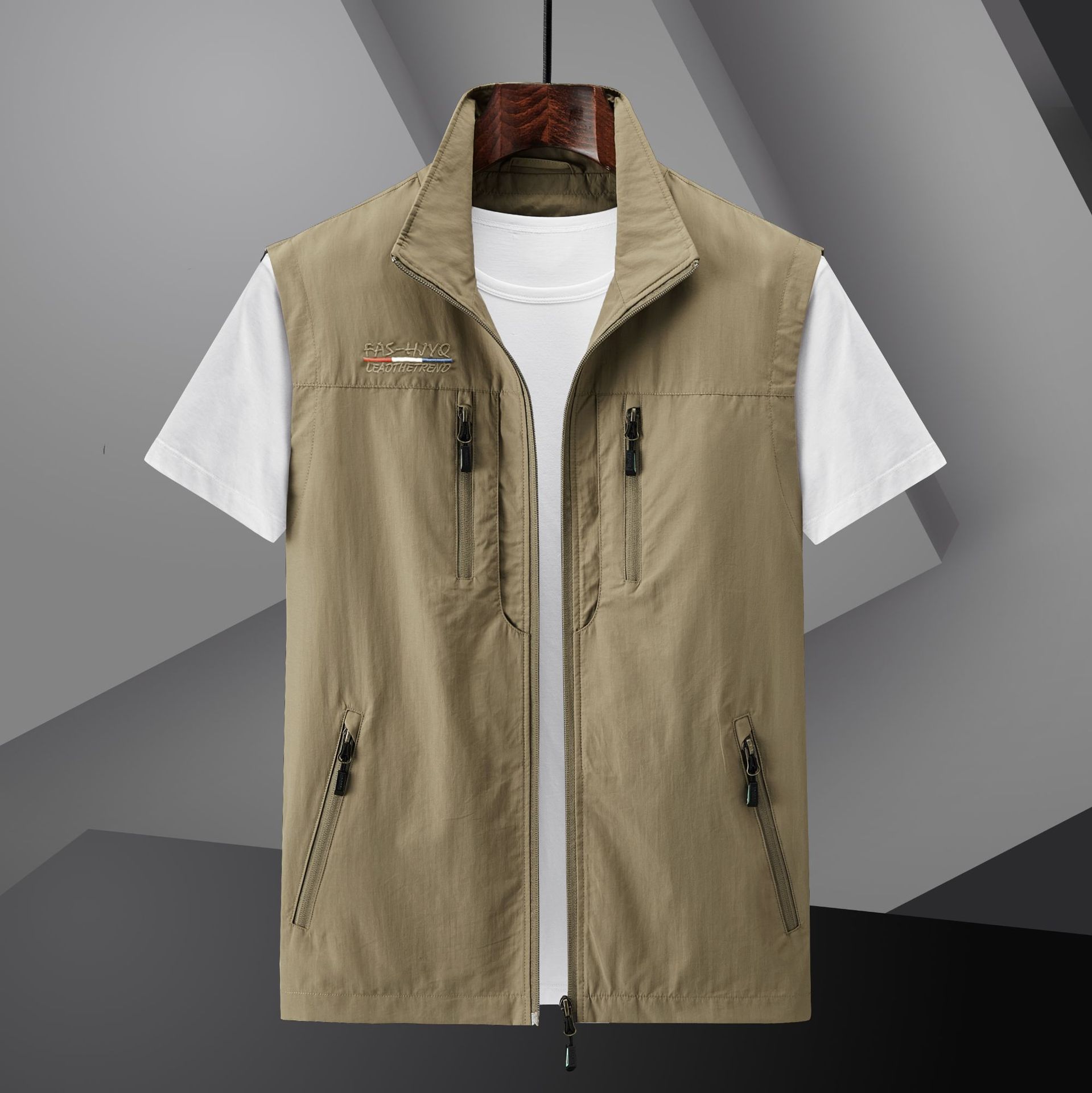 Outdoor Quick-drying Vest Men's Spring, Summer and Autumn Multi-pocket Thin Workwear Vest Vest Vest Large Size Factory Direct Supply