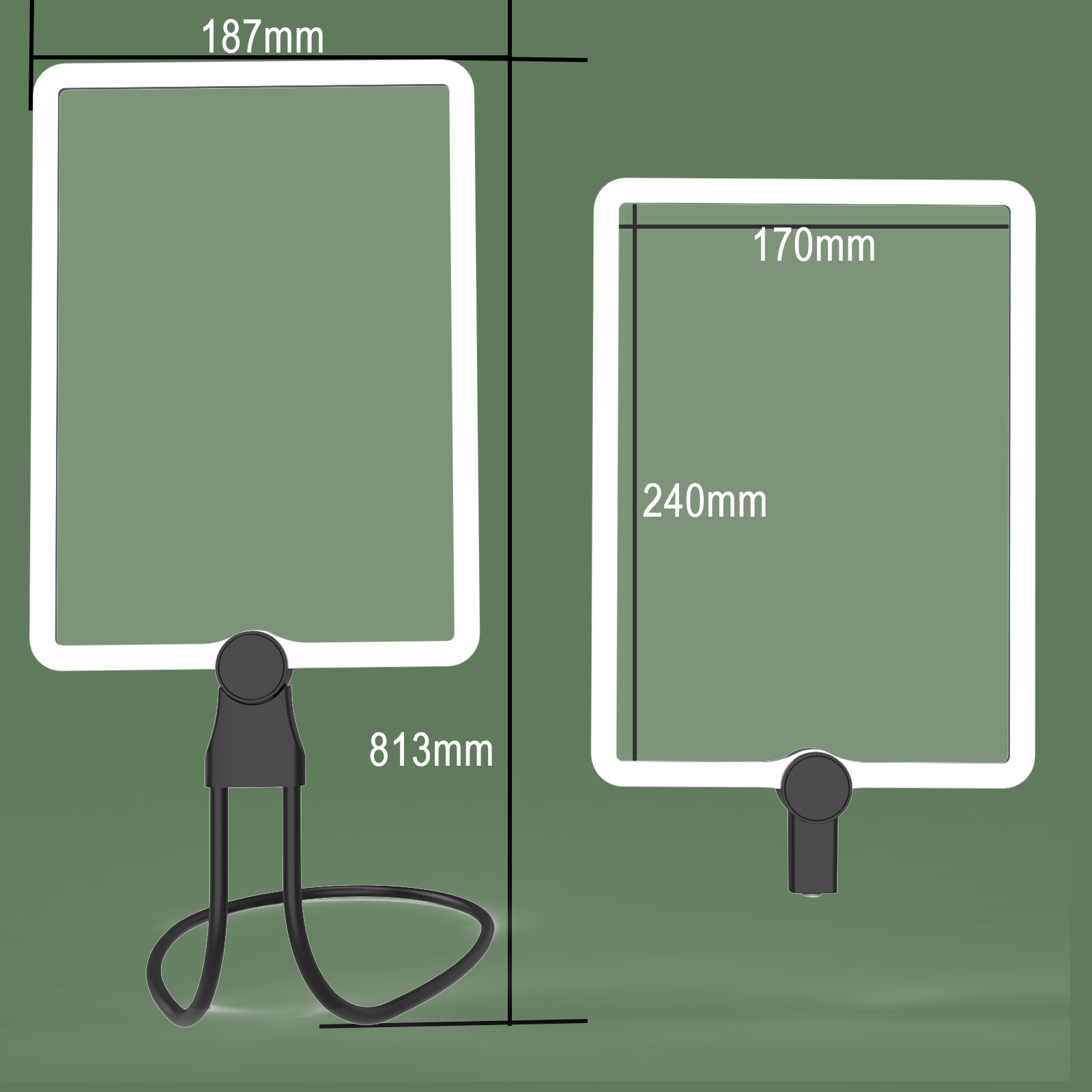 Ld lamp reading magnifying glass neck handheld desktop multifunctional rechargeable old man reading newspaper artifact cross border