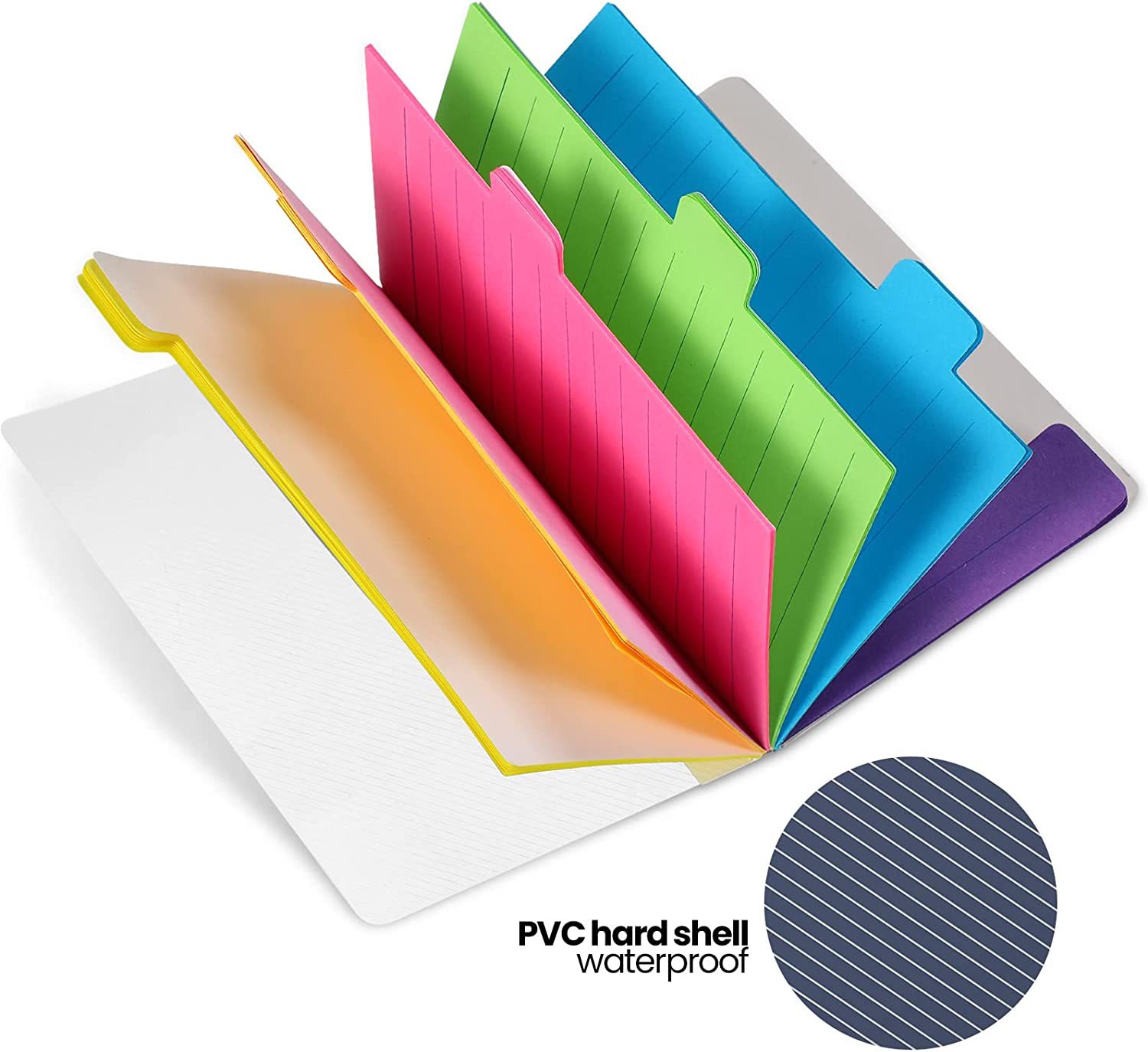 Notes can be torn paper daily t notepad simple horizontal line paper six-color notes for students meeting minutes