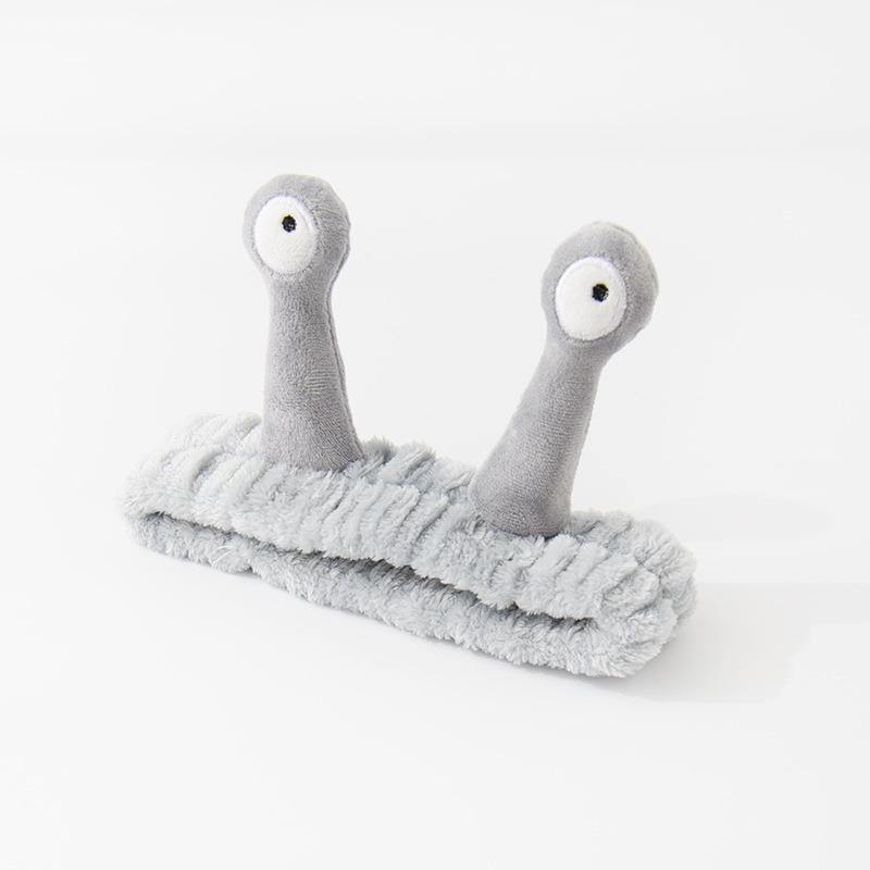 Korean Style ins Style Cartoon Cute Snail Hair Band Wash Face Makeup Cyber Celebrity Funny Plush Hair Band Stereo Hair Accessories