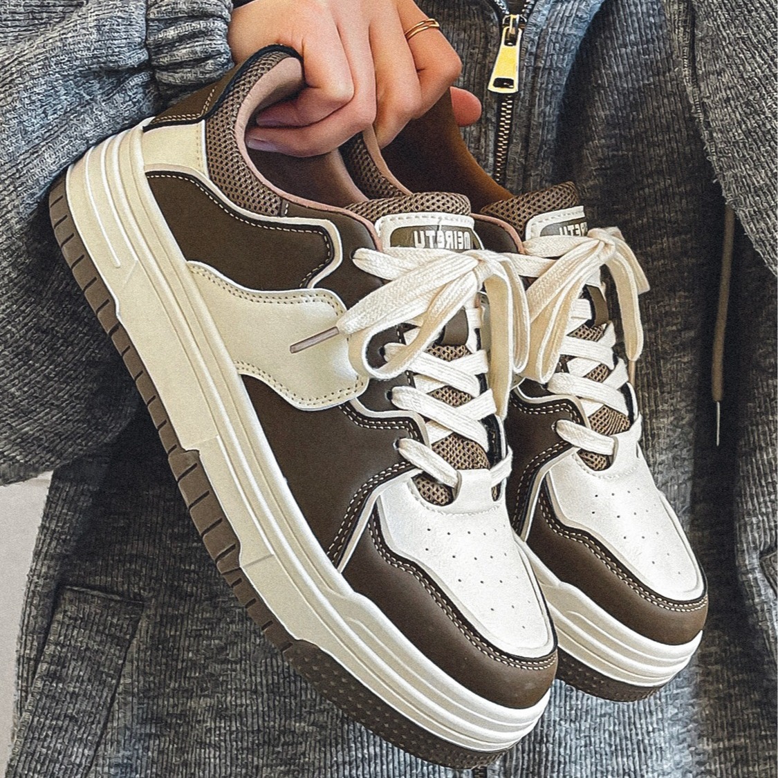 Spring 2024 New Internet Celebrity Shoes Men's Ins Trendy All-match Niche Students American Shoes Thick Sole sneaker Men
