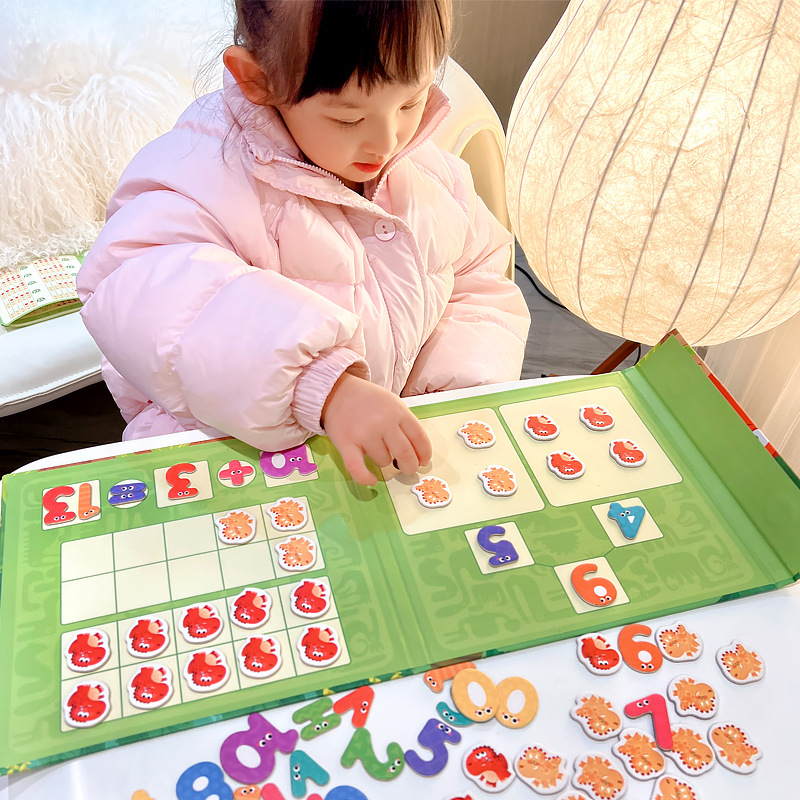 Kindergarten within 10-20 numbers to learn addition and subtraction score plate teaching aids ten-grid array children's digital decomposition toys