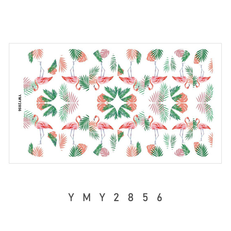 Cross-border new nail stickers series colorful natural flower nail decals YMY2853-2866