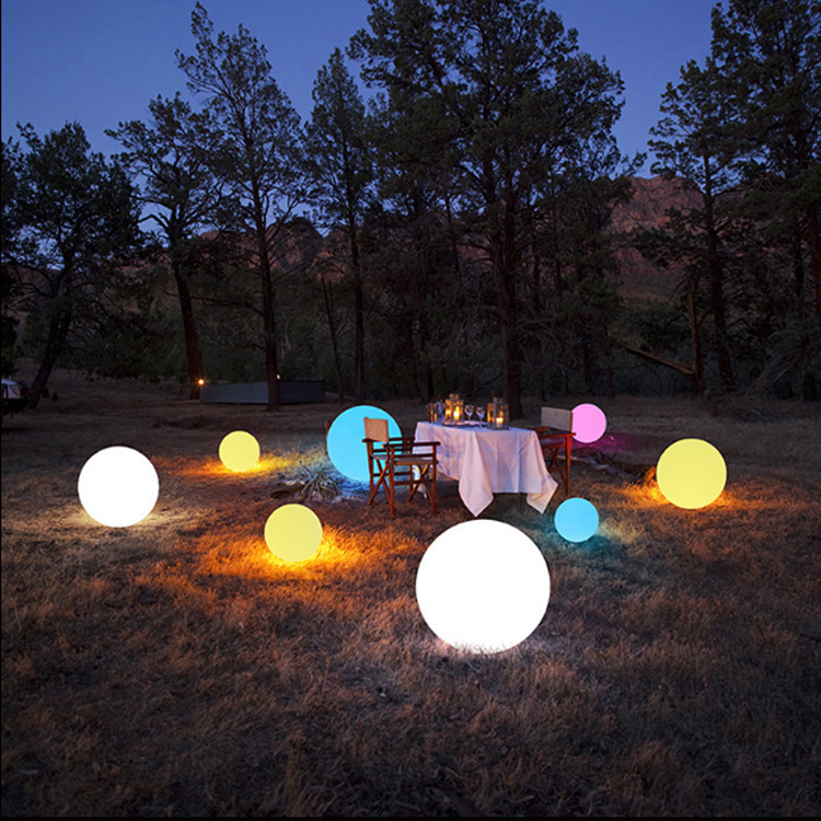 Inflatable luminous ball LED ball light RGB color changing floating pool light Bath play light decorative light water floating light