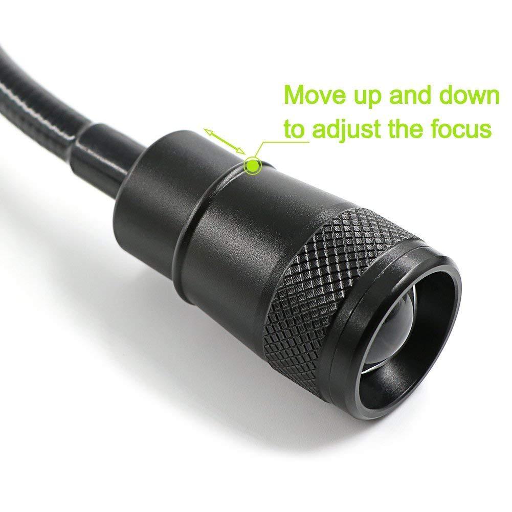 Bending T6 barbecue lamp telescopic focusing with magnet work lamp auto repair lamp 360 hose flashlight