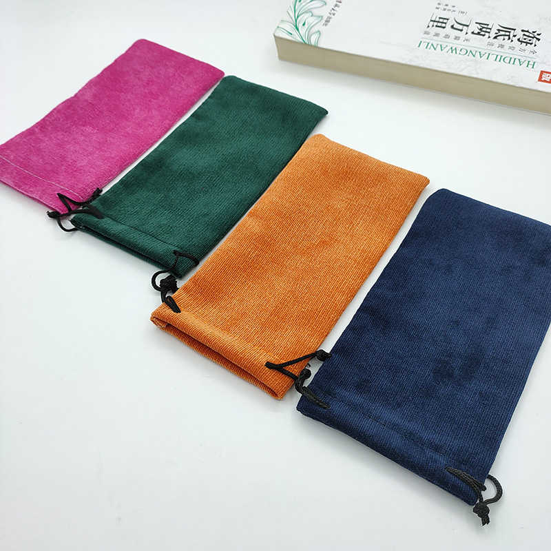 Glasses case sunglasses glasses bag sunglasses storage bag portable velvet bag in stock quick hair eye bag
