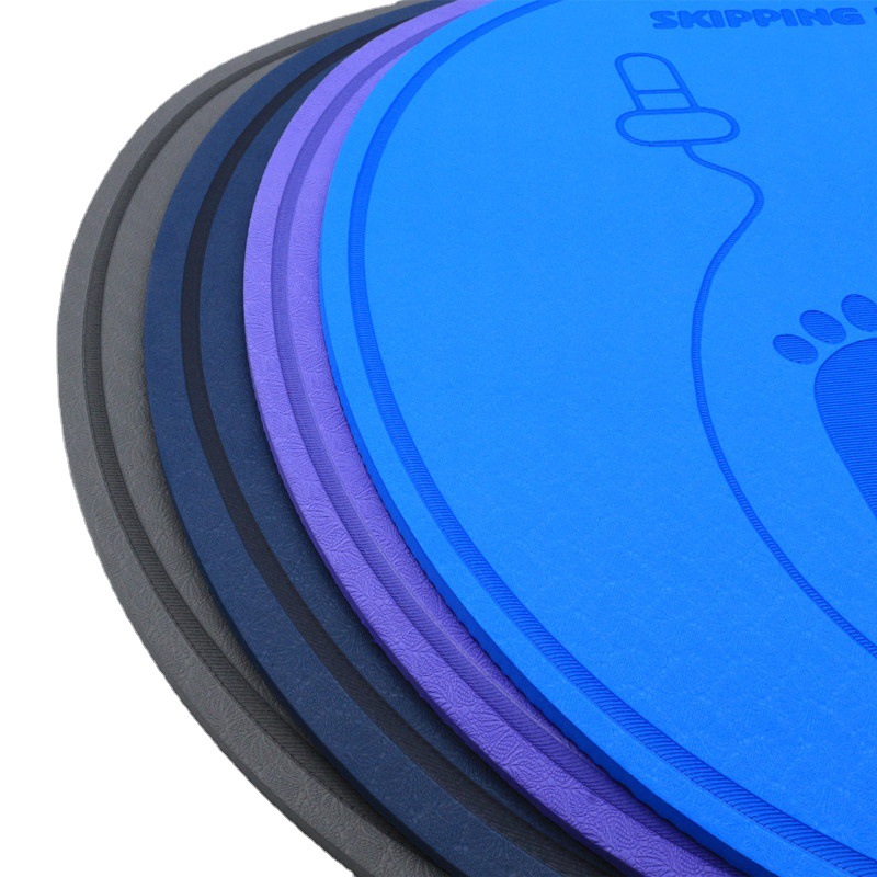 Cordless Ball Rope Skipping Mat Round Mat Shock Absorption Sound Insulation Mute Beginners Indoor Sports Yoga Mat Anti-Slip Thickening