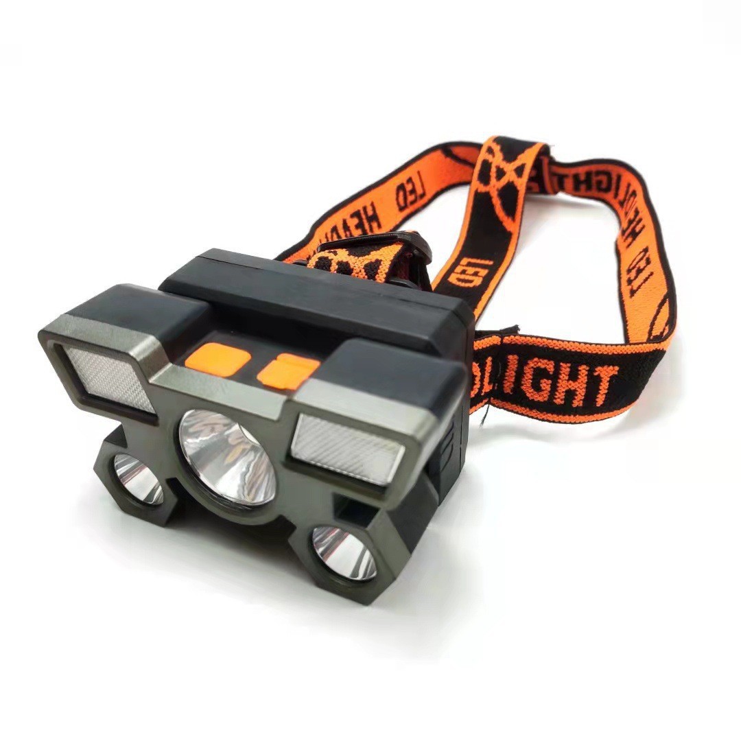 LED headlamp strong light charging bright head-mounted flashlight super bright night fishing miner's lamp outdoor far