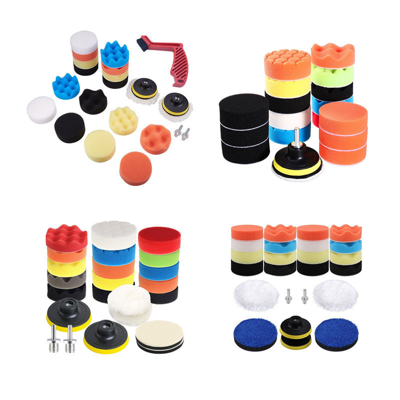 3 inch car beauty polishing sponge wheel 19 piece set 25PCs 22 pieces sponge polishing wheel waxing sponge disc