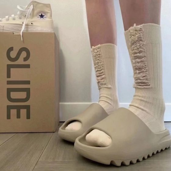 Drooping coconut slippers women's summer outdoor slide platform height increasing sports Beach Net Red couple sandals