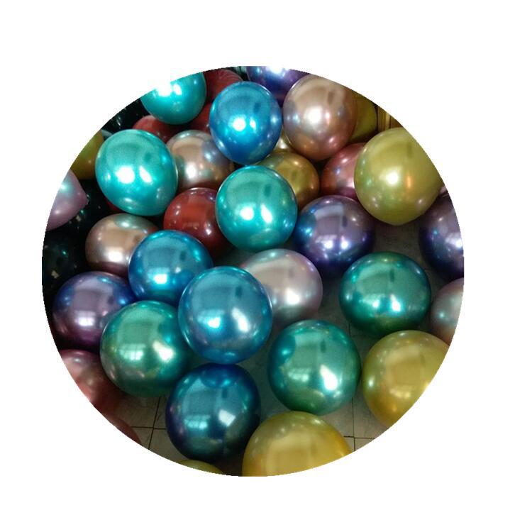10 inch 12 inch metallic balloon Pearl Silver rose gold balloon wholesale wedding decoration opening activities