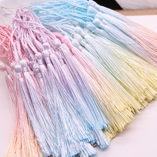 War industry antique diy jewelry accessories hand-dyed gradient small tassel material spike vertical small bookmark pendant