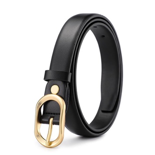 Belt Women's Fashion All-match Jeans Belt Women's Simple Korean-style High-end Fashionable Instagram Style Belt Black