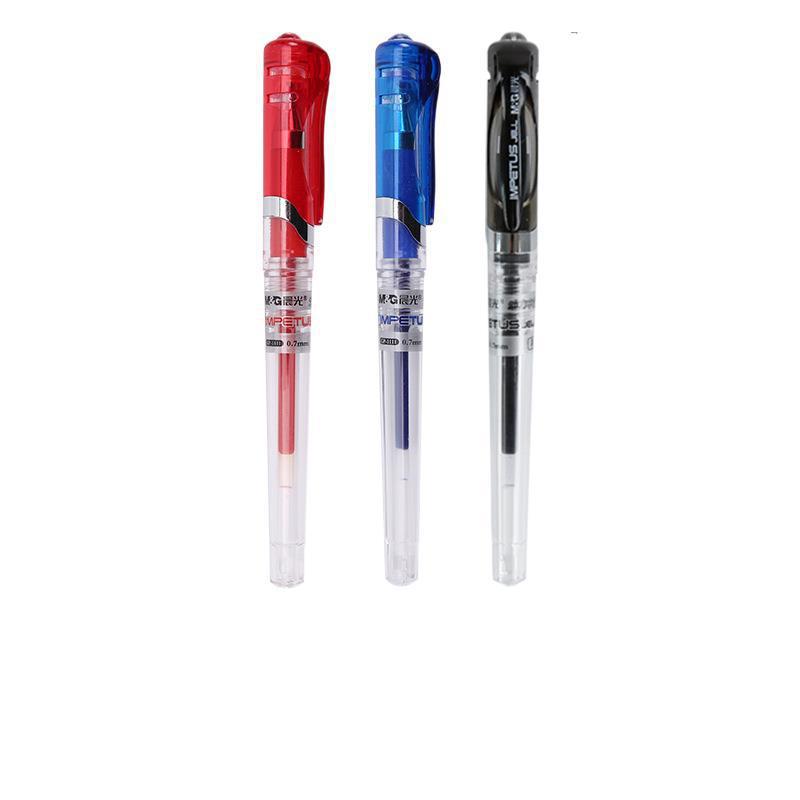 Chenguang Gel Pen GP1111 Sign Pen 0.7 Bullet Writing Hard Pen Business Office Carbon Black Pen Wholesale