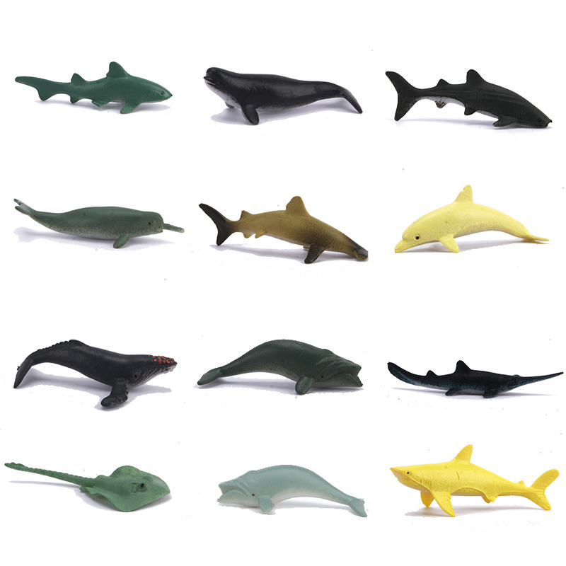 Foreign trade simulation small insect model children's dinosaur toy poultry farm Marine mini animal set ornaments