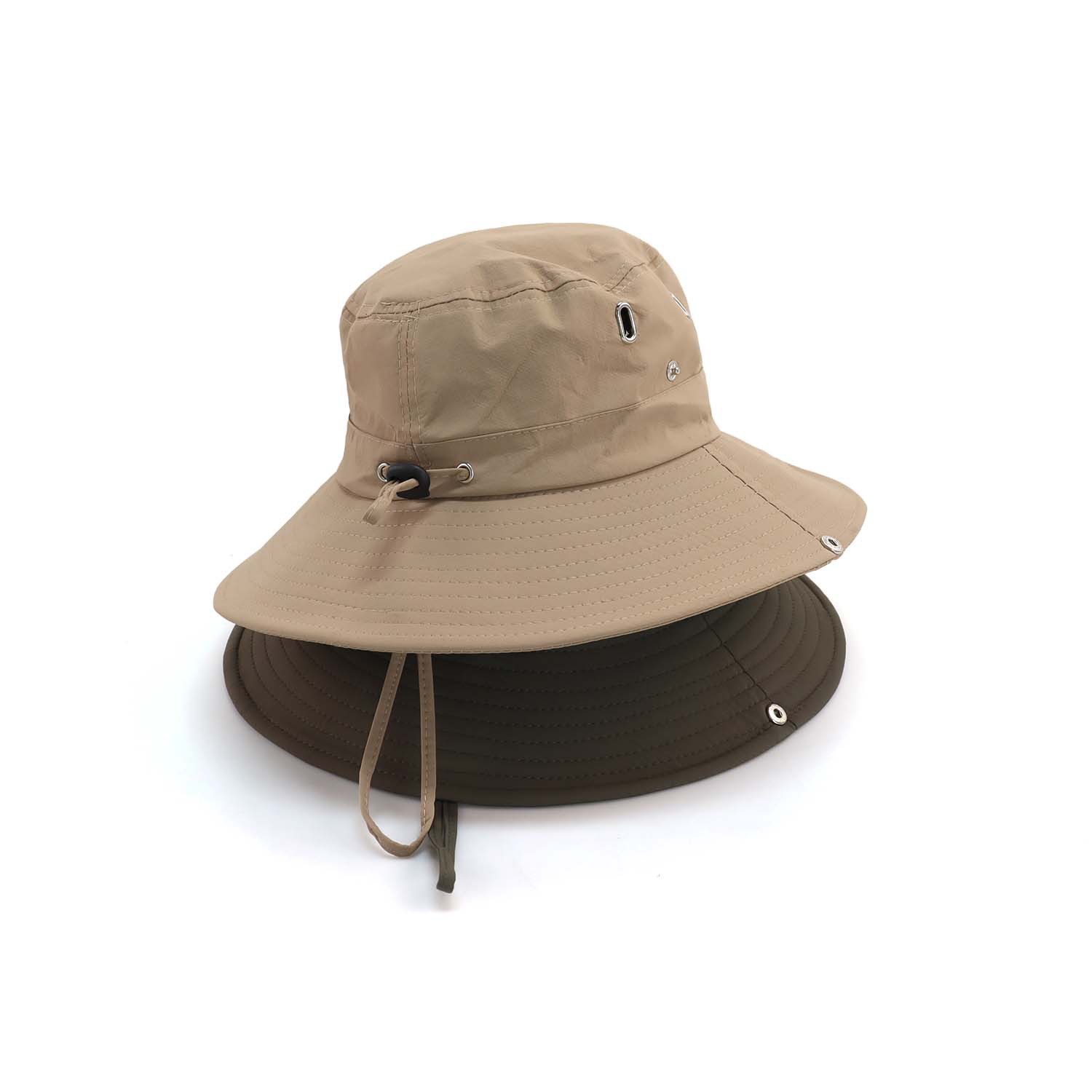 Japanese-style drawstring fisherman hat men's and women's all-match breathable sunscreen outdoor tide brand mountaineering fishing hat western cowboy hat