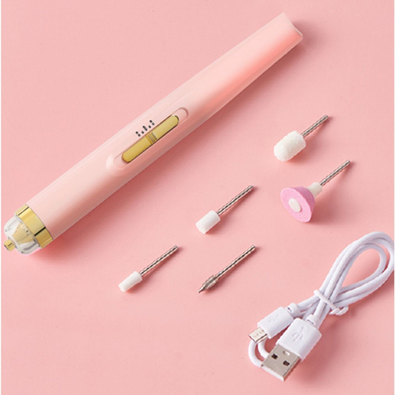 ミニ電動ネイルアートサンダー小型工具マニキュア機携帯型デッドスキンセット爪磨き器|undefined