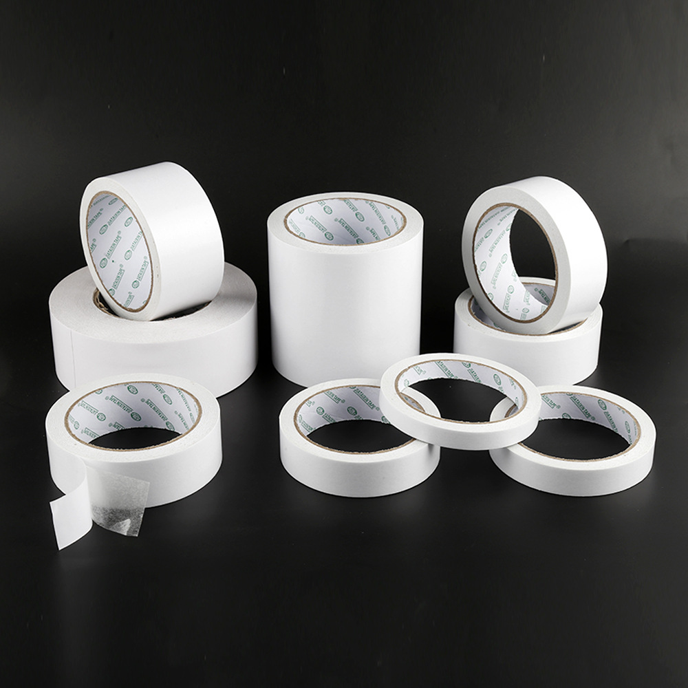 Strong high-stick double-sided adhesive oil glue high-temperature adhesive tape easy to tear transparent glue embroidered cotton paper tape wholesale