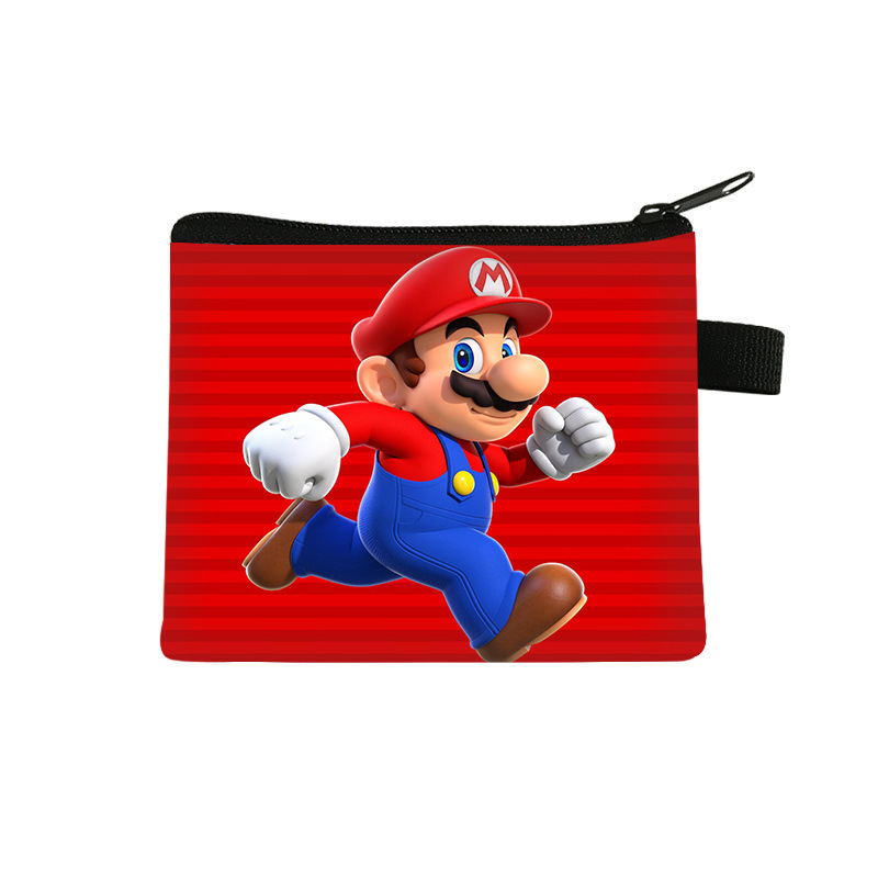 Super Mary Bag Children's Coin Purse Student Cartoon Cute Card Bag All-match Fashion Zipper Storage Bag