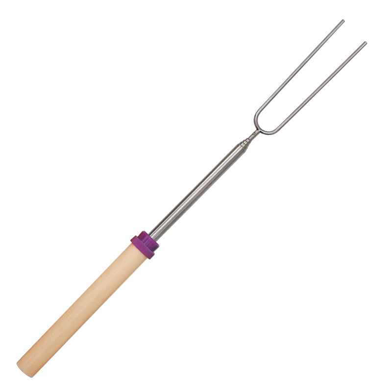 Amazon Hot Sale Stainless Steel Retractable BBQ Outdoor BBQ Roasted Sticks Chicken Wings Live Legs Marshmallow Lolly Needle