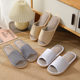 2025 new corduroy men's and women's four seasons linen slippers hotel beauty salon health center special sandals wholesale
