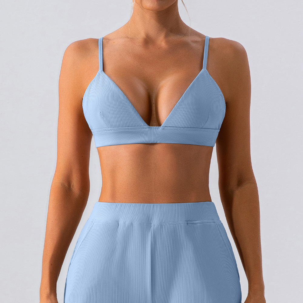 23 cross-border nude beauty back yoga bra push up quick-drying tight sports underwear running fitness vest top for women