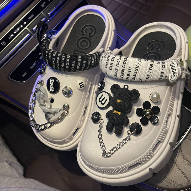 Cross-border foreign trade for hole shoes accessories shoes flower high DIY cartoon shoelace chain decorative buttons