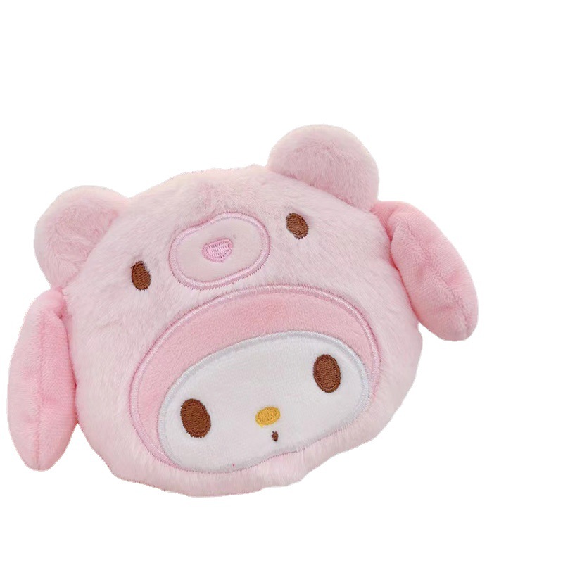 Новый японский Sanrio трансформация медведь плюшевый портмоне милый студенческий кошелек сумка для хранения брелок кулон