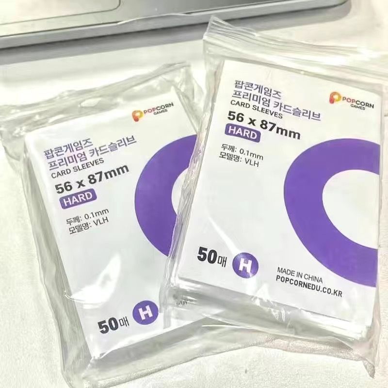 South Korea Popcorn Card Film Three-inch Album Small Card Card Cover High Permeability No-scratch Card 20 Silk Flat Mouth Small Card Transparent Card Film