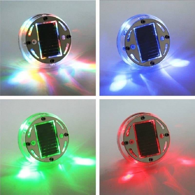 車の太陽エネルギーの車輪のハブランプのledのまぶしい色の車輪の明かりのタイヤのランプの車載の装飾の明かりの夜視霊の車輪のハブランプ|undefined