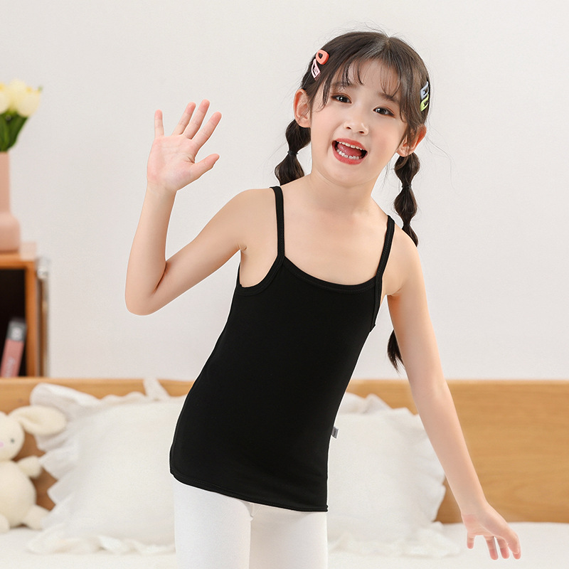 Small and medium-sized children's new children's vest wholesale modal girls sling top sweat-absorbent breathable baby vest summer