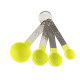 Green measuring spoon