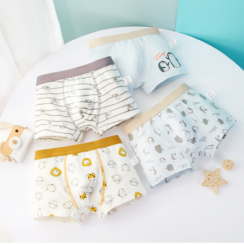 Children's Underwear Boys' Boxer Shorts Boys' Baby Children's Underwear Underwear for Middle and Old Children and Primary School Students
