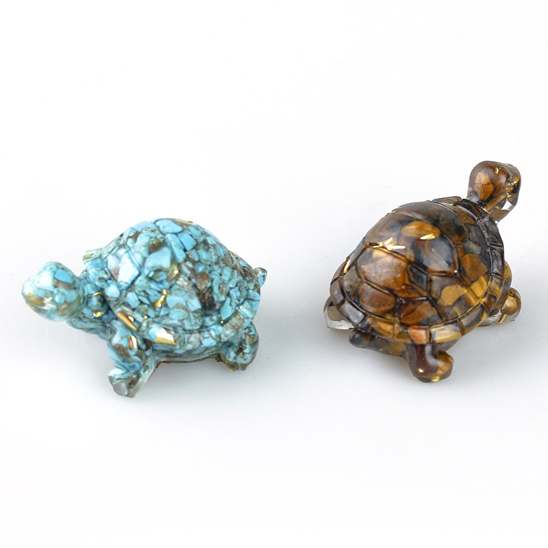 Creative Cute Little Turtle Decoration Micro Landscape Bonsai Fish Tank Crystal Gravel Glue Drops Desktop Decoration Craft Gift