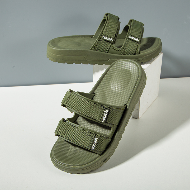 Summer men's slip-toe slippers on the excrement feeling men's slippers summer wholesale home shoes thick-soled fashion outerwear sandals