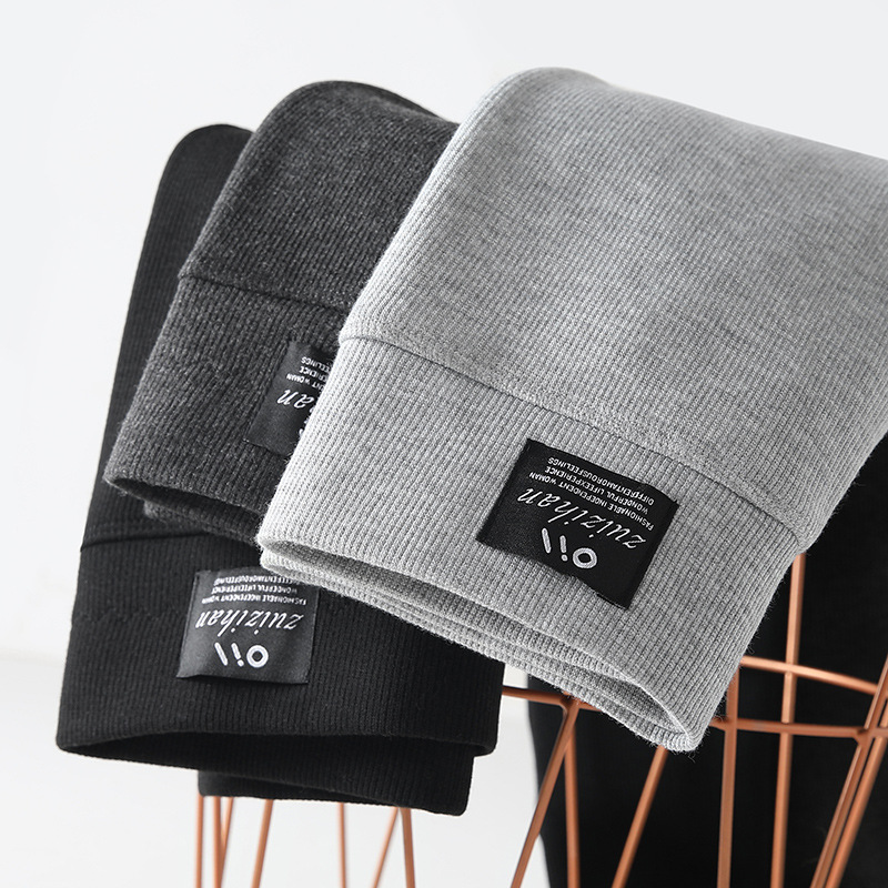 Cashmere leggings women's outer wear winter thread high waist tight slimming long johns fleece-lined thick warm cotton pants