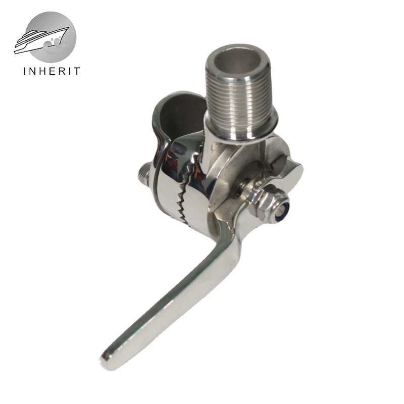 Cross-border hot sale pipe clamp type antenna base connector satellite antenna base marine yacht walkie-talkie antenna base