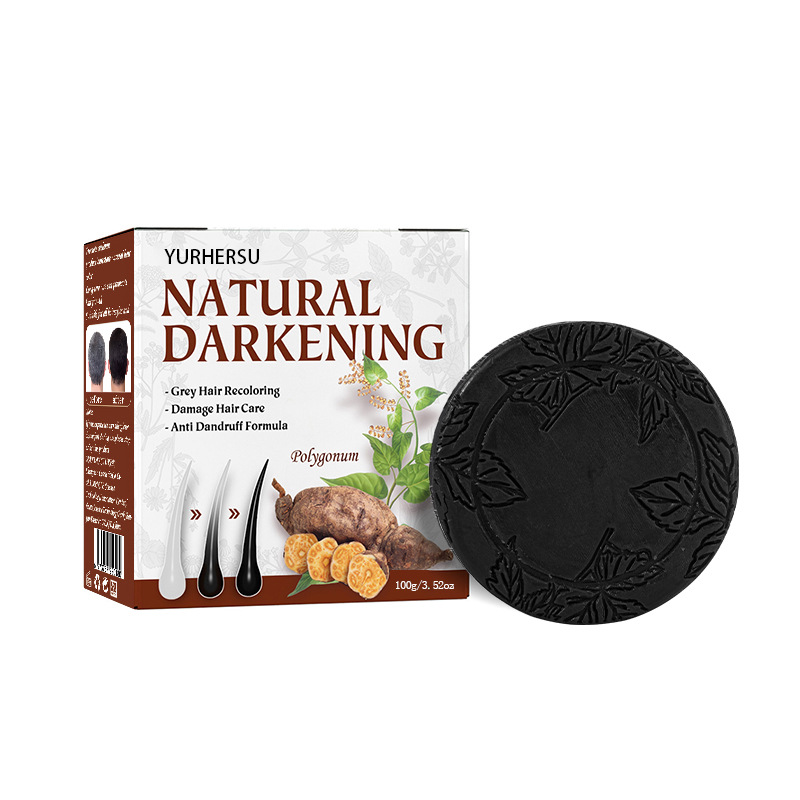 YURHERSU cross-border Polygonum multiflorum shampoo essence repair natural black hair Moisturizing Soft Hair Nourishing Shampoo soap