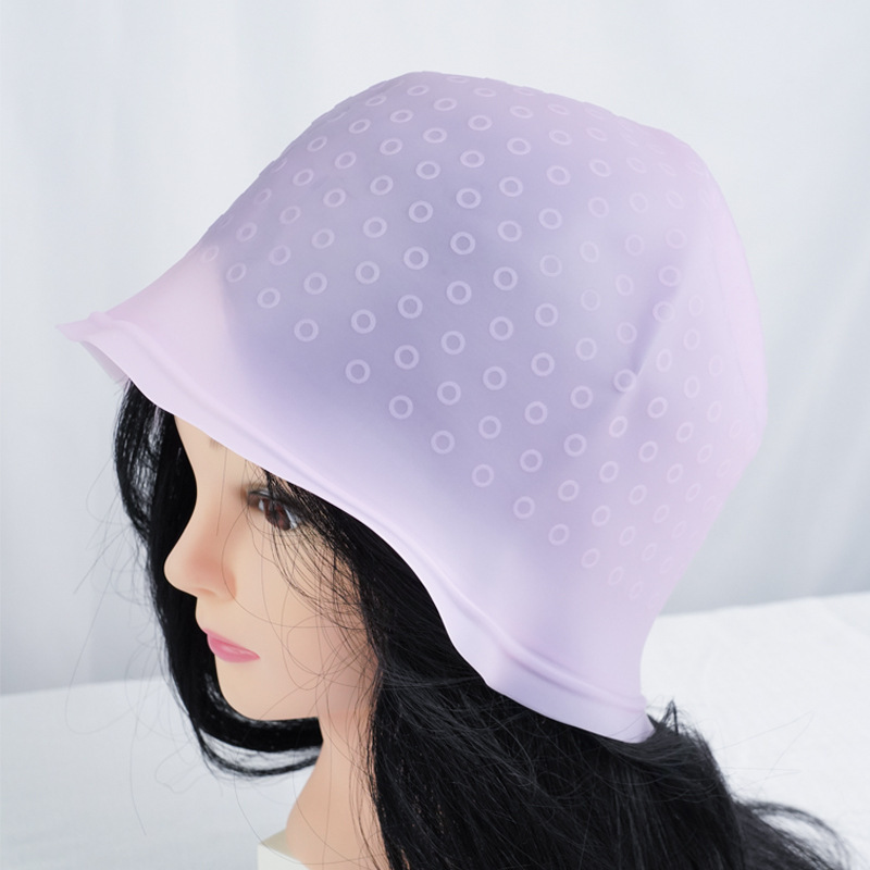Wholesale silicone dyeing cap barber shop hair dyeing tools hair treatment hair dyeing cap hair salon special hair dyeing cap dyeing artifact