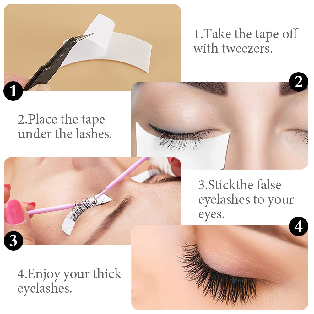 Factory spot wholesale 110 pieces of eyelash grafting paste eyelash isolation sticker gasket pe foam eye paste eyelash