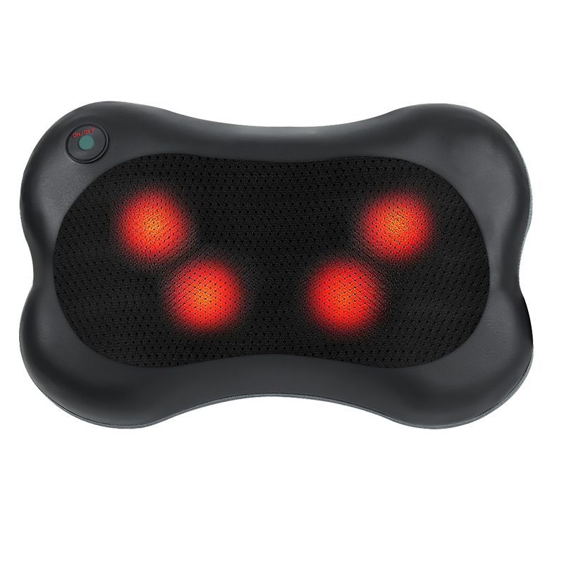 Cross-border Foreign Trade Source Cervical Spine Massage Pillow Car Home Portable Neck Pillow Neck Back Kneading Hot Compress Butterfly Pillow